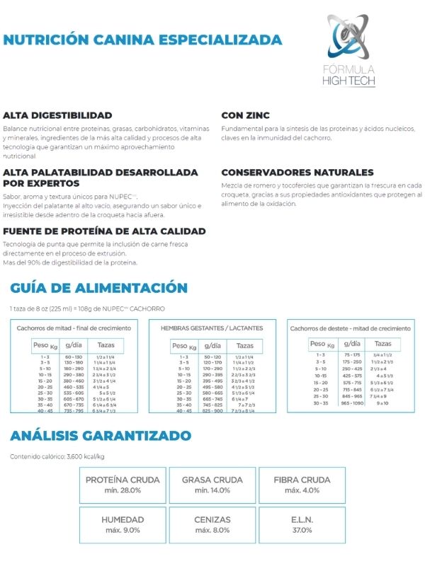 Alimento Seco para Cachorro 5KG- Nupec