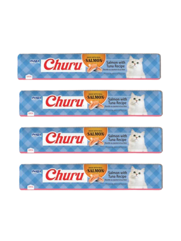 Snack Churu sabor Salmon con Atún 14g - Inaba