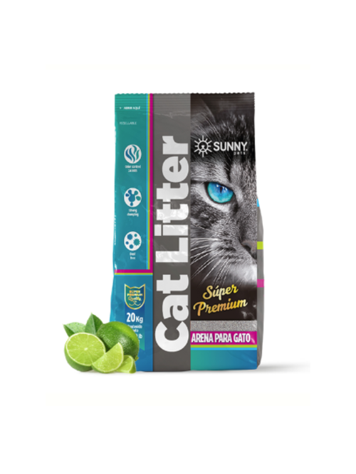 Arena para Gato con Aroma a Limón 3kg – Sunny Pets