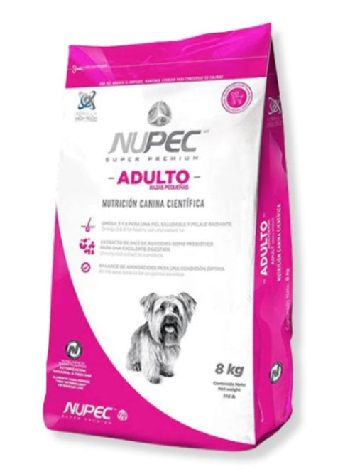 Alimento Seco Adulto Raza Pequeña 8kg - Nupec