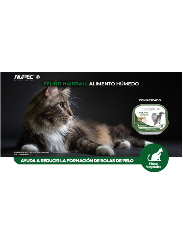 Cluster Felino Hairball 100g - Nupec.