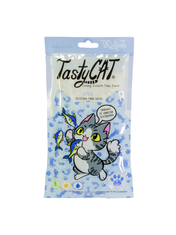 Snack Cremoso Pescado Atún Puro (4 Sobres) - TastyCat