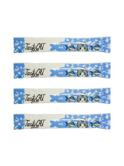Snack Cremoso Pescado Atún Puro (4 Sobres) - TastyCat