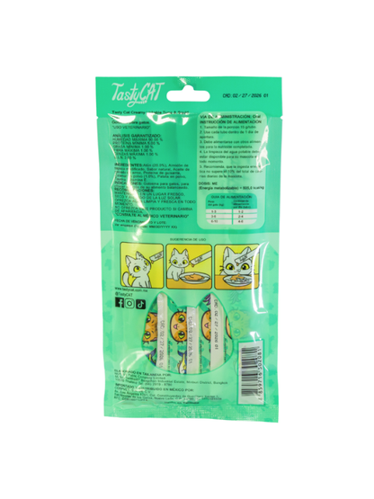 Snack Cremoso Atún y Calamar (4 Sobres) - TastyCat