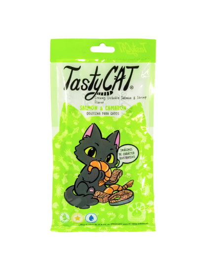 Snack Cremoso Salmón y Camarón (4 Sobres) - TastyCat
