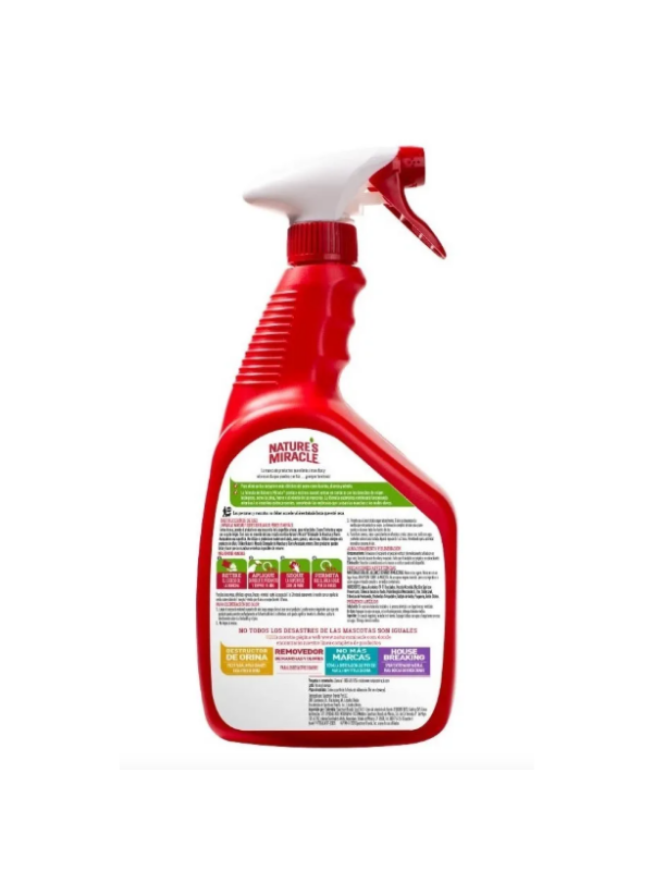 Eliminador de Manchas y Olores  con Formula Enzimatica Perros 946ml (32oz) -  Nature´s Miracle