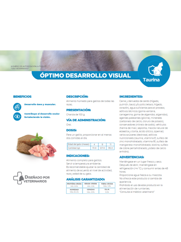 Cluster Felino Kitten 100g - Nupec