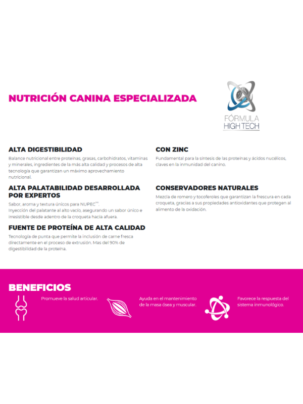 Alimento Seco Senior Raza Pequeña 2KG - Nupec