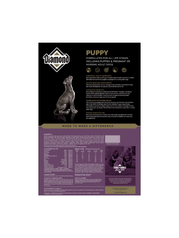 Alimento Seco para Perro Puppy 18kg -  Diamond