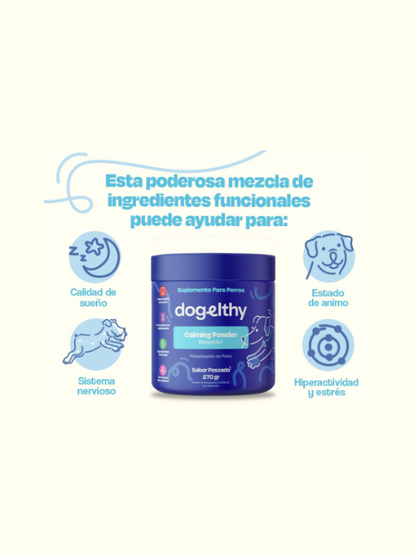 Suplemento Calmante para Perros Calming Powder 270gr - Dogelthy