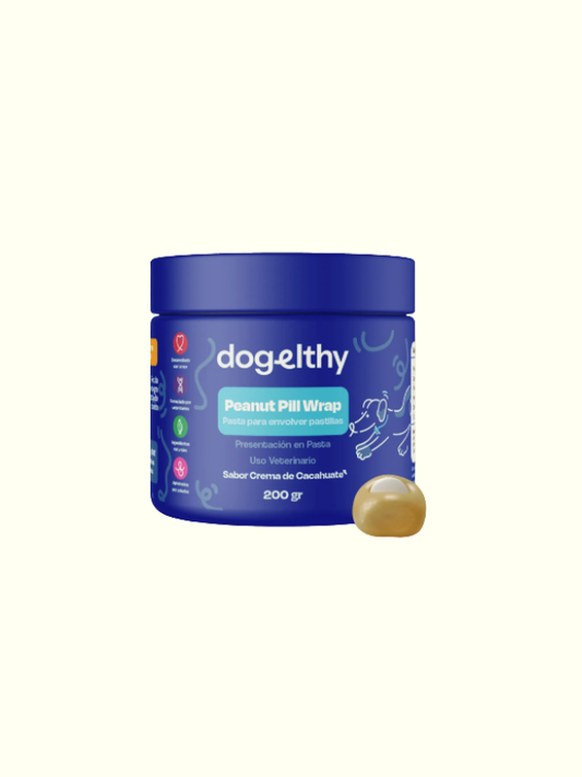 Recubrimiento de Pastillas para Perros Sabor Crema de Cacahuate Pill Wrap 200gr - Dogelthy