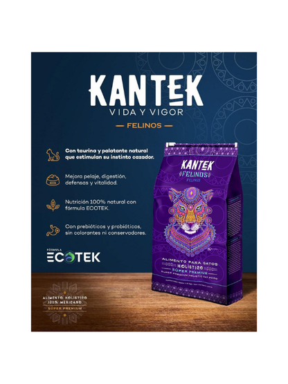 Alimento Seco Holistico Felinos 3KG Super Premium- KANTEK