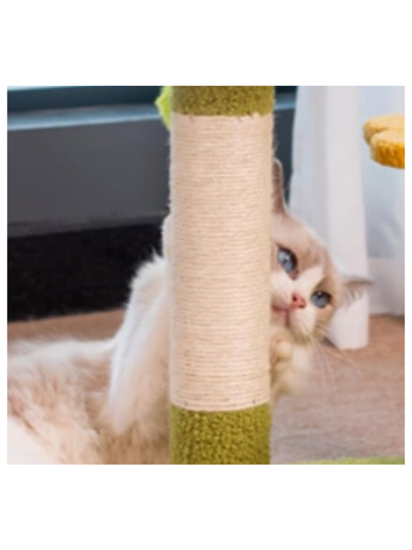 Torre rascadora para gatos con plataformas florales – KAINU