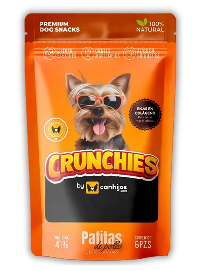 Snack Patitas de pollo deshidratadas (6 piezas) – Crunchies
