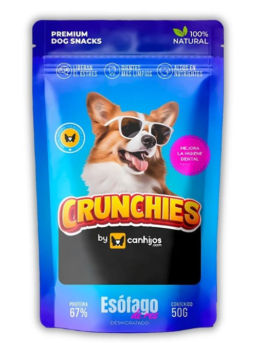Esófago de res deshidratado – Crunchies (50 g)