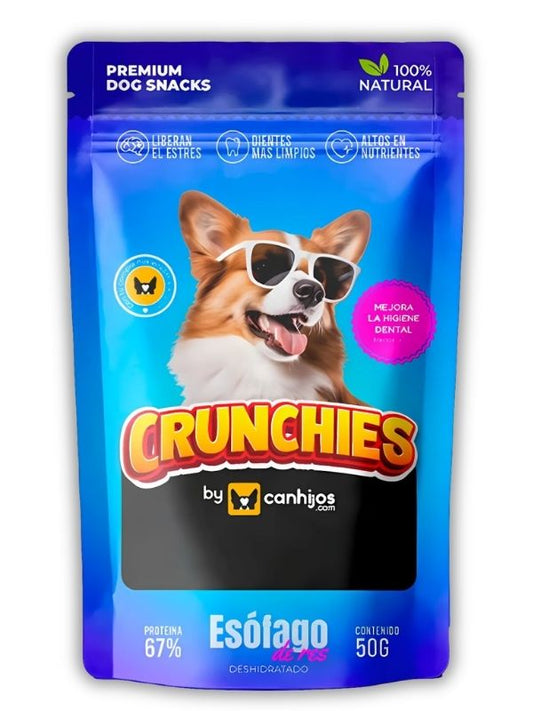 Esófago de res deshidratado – Crunchies (50 g)