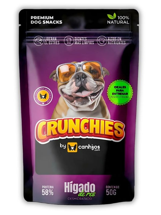 Snack Hígado de res deshidratado (50 g) – Crunchies