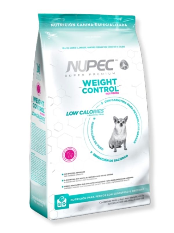 Alimento Seco para Perro Weight Control Raza Pequeña 2KG- Nupec